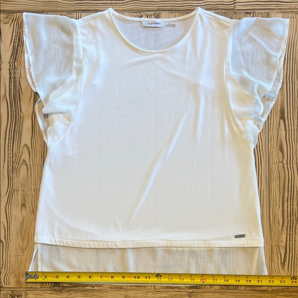 Calvin Klein Elegant White Blouse - Picture 2 of 5